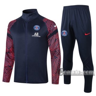 6Calcio: Giacca Tuta Psg Paris Saint Germain Full-Zip Azzurra 2020 2021