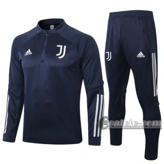 6Calcio: Felpa Tuta Juventus Half-Zip Azzurra Marino 2020 2021