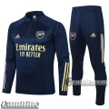 6Calcio: Tuta Bambino Arsenal Half-Zip Azzurra Scuro E481 2020 2021