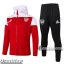 6Calcio: Full-Zip Giacca Tuta Bambino Cappuccio Arsenal Rossa E500 2020 2021