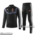 6Calcio: Full-Zip Giacca Tuta Bambino Juventus Nera 2019 2020