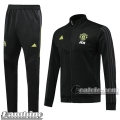 6Calcio: Full-Zip Giacca Tuta Bambino Manchester United Nera 2019 2020