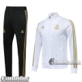 6Calcio: Full-Zip Giacca Tuta Bambino Real Madrid Collare Alto Bianca 2019 2020