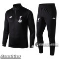 6Calcio: Tuta Bambino Fc Liverpool Half-Zip Nera 2019 2020