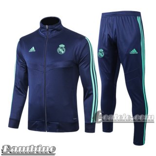 6Calcio: Full-Zip Giacca Tuta Bambino Real Madrid Azzurra 2019 2020