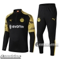 6Calcio: Tuta Bambino Borussia Dortmund Half-Zip Nera Gialla 2019 2020