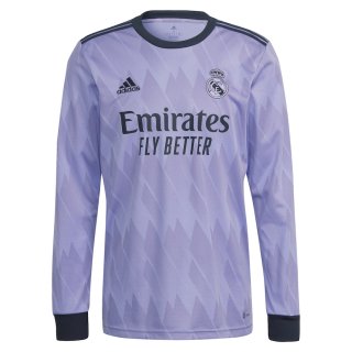 Maglie Calcio Real Madrid Seconda Manga Larga Uomo 2022 23