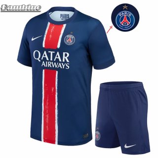 Maglie Calcio PSG Prima Bambini 24 25 Campioni d'Europa Una Stella
