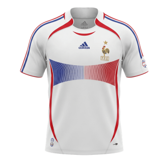 Francia Retro Maglie Calcio Seconda Uomo 2006 Coppa del Mondo FGB73
