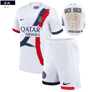 PSG Maglia Calcio 26 # Champions BACK2BACK Seconda Bambini 25-26 PSG Maglia Calcio 26 # Champions BACK2BACK Seconda Bambini 25-26