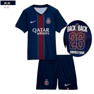 PSG Maglia Calcio Prima 26 # Champions BACK2BACK Bambino 25-26 PSG Maglia Calcio Prima 26 # Champions BACK2BACK Bambino 25-26