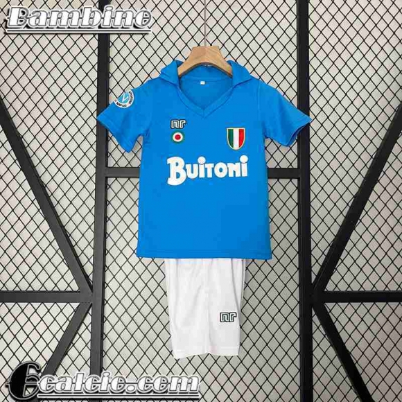 Retro Maglia Calcio Napoli Prima Bambini 87 88