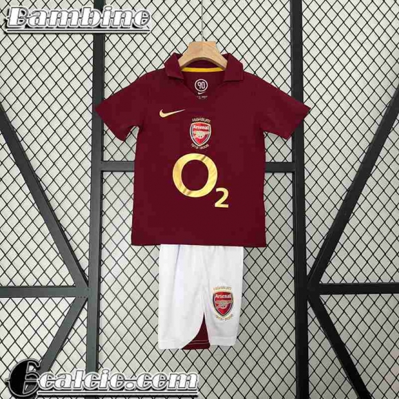 Retro Maglia Calcio Arsenal Prima Bambini 05 06