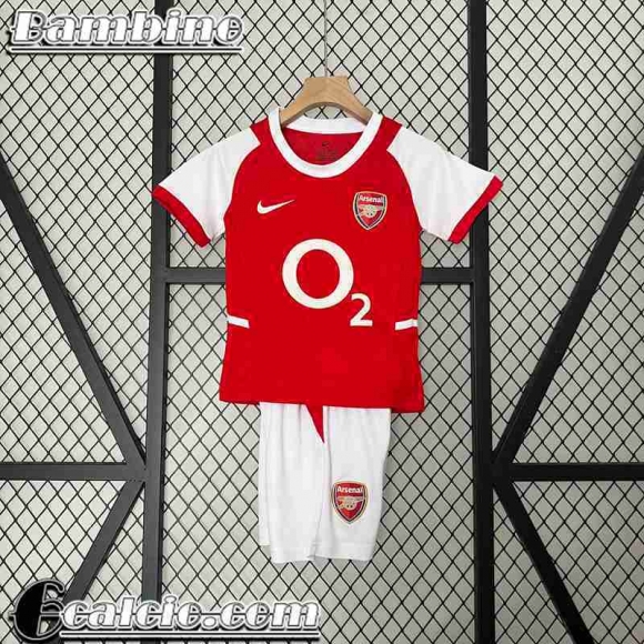 Retro Maglia Calcio Arsenal Prima Bambini 02 04