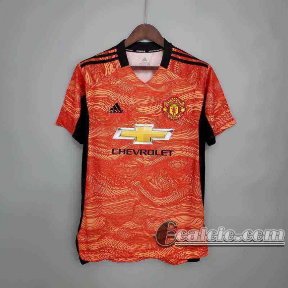 6calcio: Manchester United Maglia Calcio Portiere arancione 2021-2022