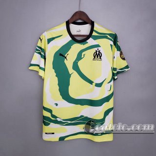 6calcio: Olympique Marsiglia Maglia Calcio "OM Africa" Edizione speciale Blanc giallo verde 2021-2022