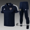 6calcio: Boca Maglia Polo Calcio 2020-2021 Blu scuro P202