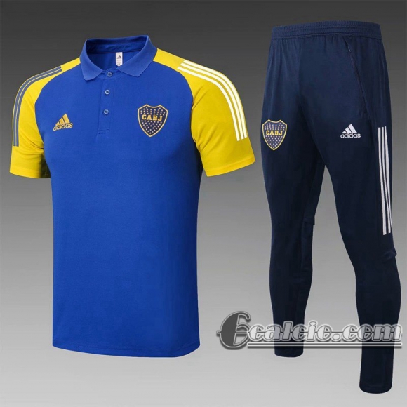 6calcio: Boca Maglia Polo Calcio 2020-2021 Blu scuro P203