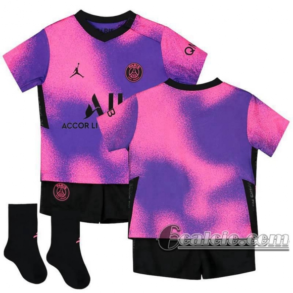 6calcio: PSG Maglia Calcio Jordan Quarto stadio 2020-2021 - Bambino