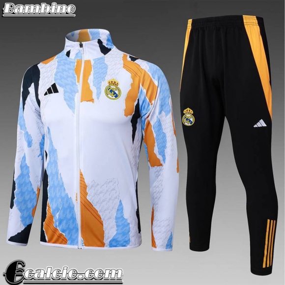 Real Madrid KIT: Full-Zip Giacca Bambini 2024 2025 C606