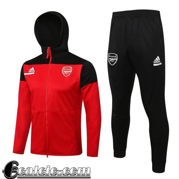 Full Zip Hoodie - Giacca Arsenal rosso Uomo 2021 22 JK305