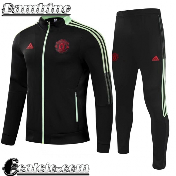 Tute Calcio Manchester United Nero Bambini 2021 22 TK232