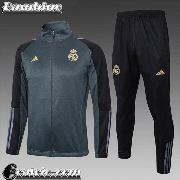 KIT: Full Zip Giacca Real Madrid Bambini 2023 2024 C191