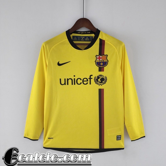 Retro Maglie Calcio Barcellona Seconda Uomo Manga Larga 08/09 FG221