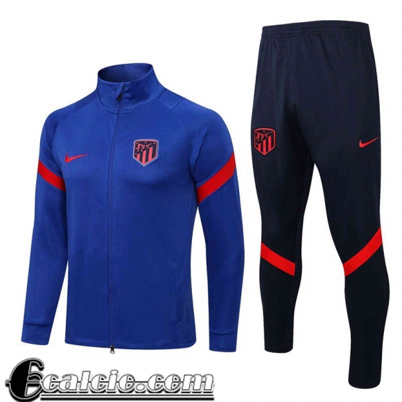 Full Zip Giacca Atletico Madrid blu Uomo 2022 2023 JK308