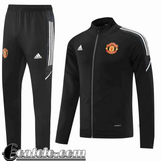 Full Zip Giacca Manchester United Nero Uomo 2022 2023 JK317