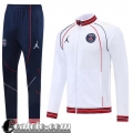 Full Zip Giacca PSG Bianco Uomo 2022 2023 JK318