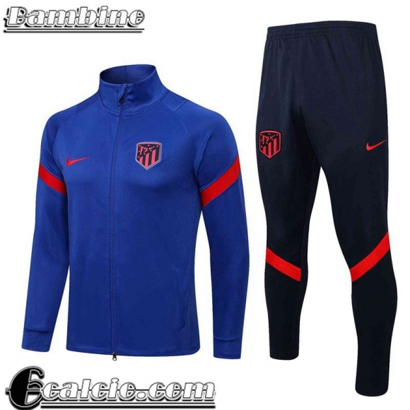 Full Zip Giacca Atletico Madrid blu Bambino 2022 2023 TK239