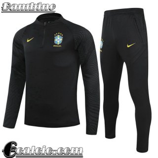 Tute Calcio Brasile Nero Bambino 2021 2022 TK254