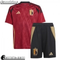 Maglie Calcio Belgio Prima Bambini EURO 2024