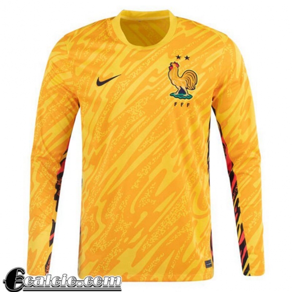Maglie Calcio Francia Portiere Uomo Manga Larga EURO 2024 TBB321