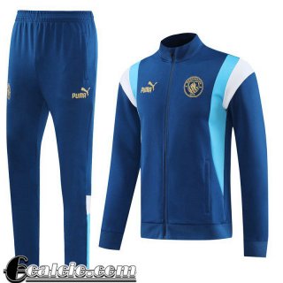 Full-Zip Giacca Manchester City blu Uomo 22 23 JK677