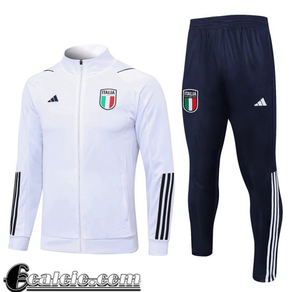 Full-Zip Giacca Italia Bianco Uomo 23 24 JK699