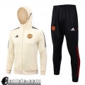 Full-Zip Giacca Cappuccio Manchester United albicocca Uomo 23 24 JK716