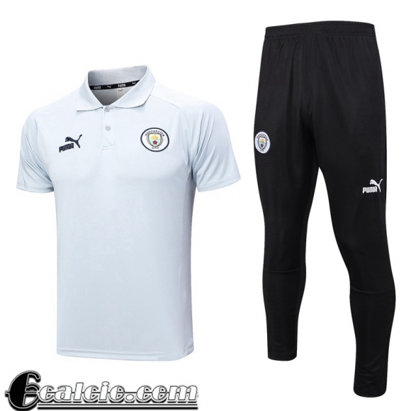 Polo Shirts Manchester City Bianco Uomo 23 24 PL640