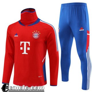 Tute Calcio Collo alto Bayern Monaco rosso Uomo 22 23 TG706