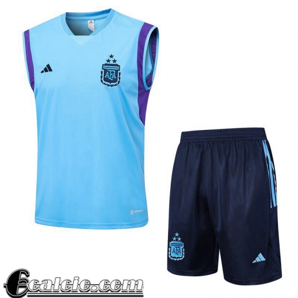 Tute Calcio Senza maniche Argentina cielo blu Uomo 23 24 TG760