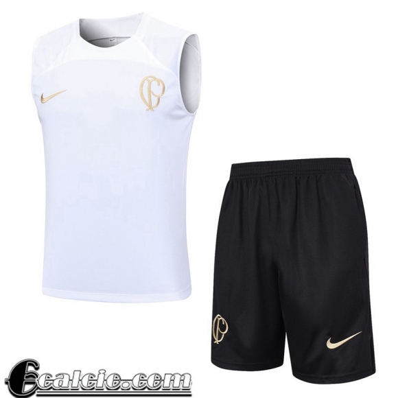 Tute Calcio Senza maniche Corinthians Bianco Uomo 23 24 TG764