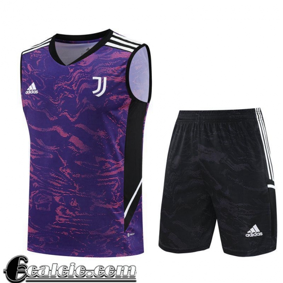 Tute Calcio Senza maniche Juventus Viola Uomo 23 24 TG781