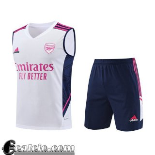 Tute Calcio Senza maniche Arsenal Bianco Uomo 23 24 TG794