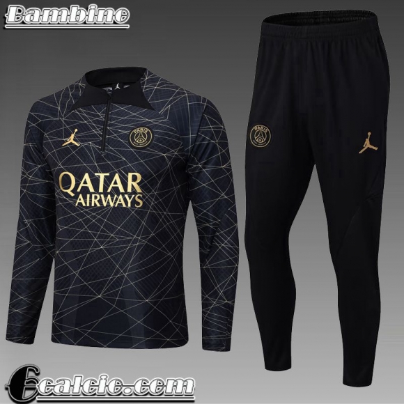 Tute Calcio PSG nero Bambini 22 23 TK554