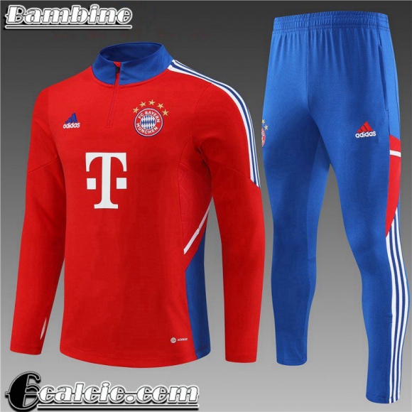 Tute Calcio Bayern Monaco rosso Bambini 22 23 TK565