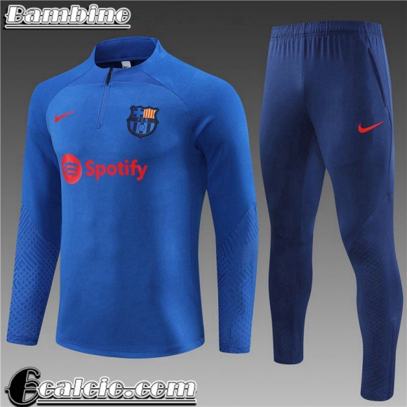 Tute Calcio Barcellona blu Bambini 22 23 TK569