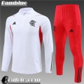 Tute Calcio Flamengo Bianco Bambini 23 24 TK572