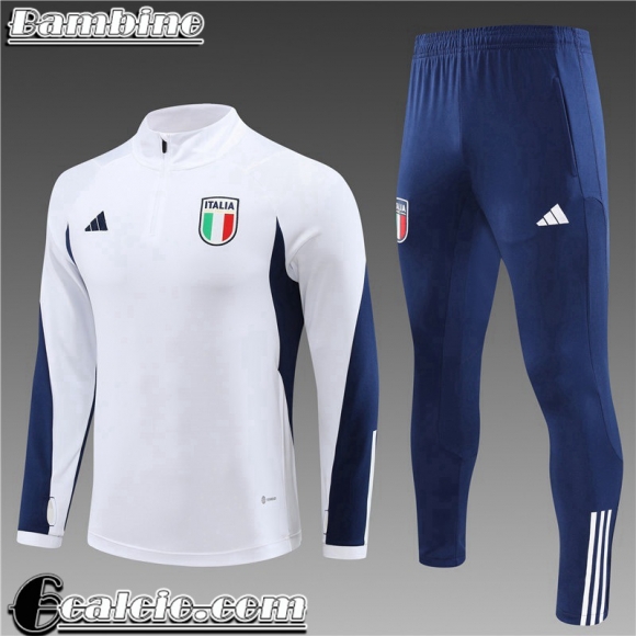 Tute Calcio Italia Bianco Bambini 23 24 TK583