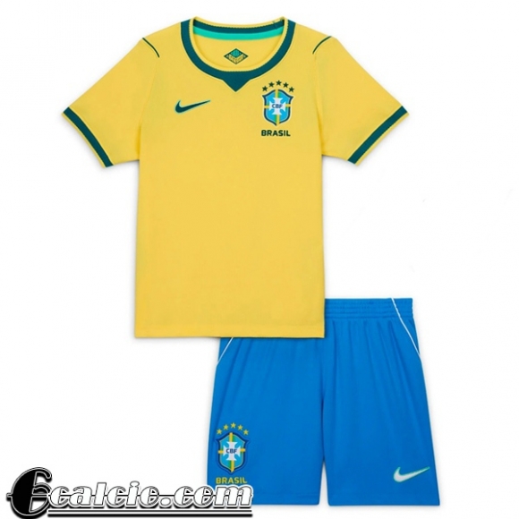 Brasile Maglia Calcio Prima Bambini Coppa del Mondo 2026 Brasile Maglia Calcio Prima Bambini Coppa del Mondo 2026